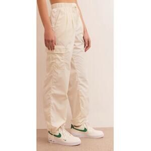 Z Supply Nylon Sandstone Cargo Pants Soft Weekend Women’s Size Large NWT